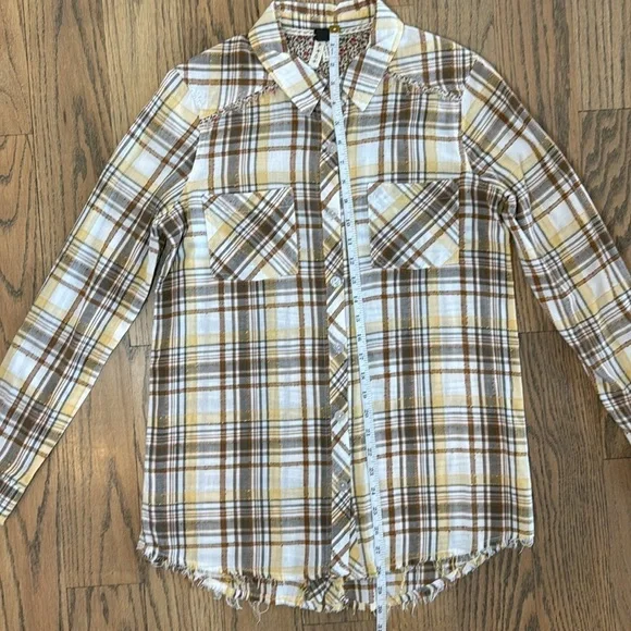 We The Free Free People Women’s The Free Park Ranger Plaid Button Up Shirt PS - Picture 7 of 13